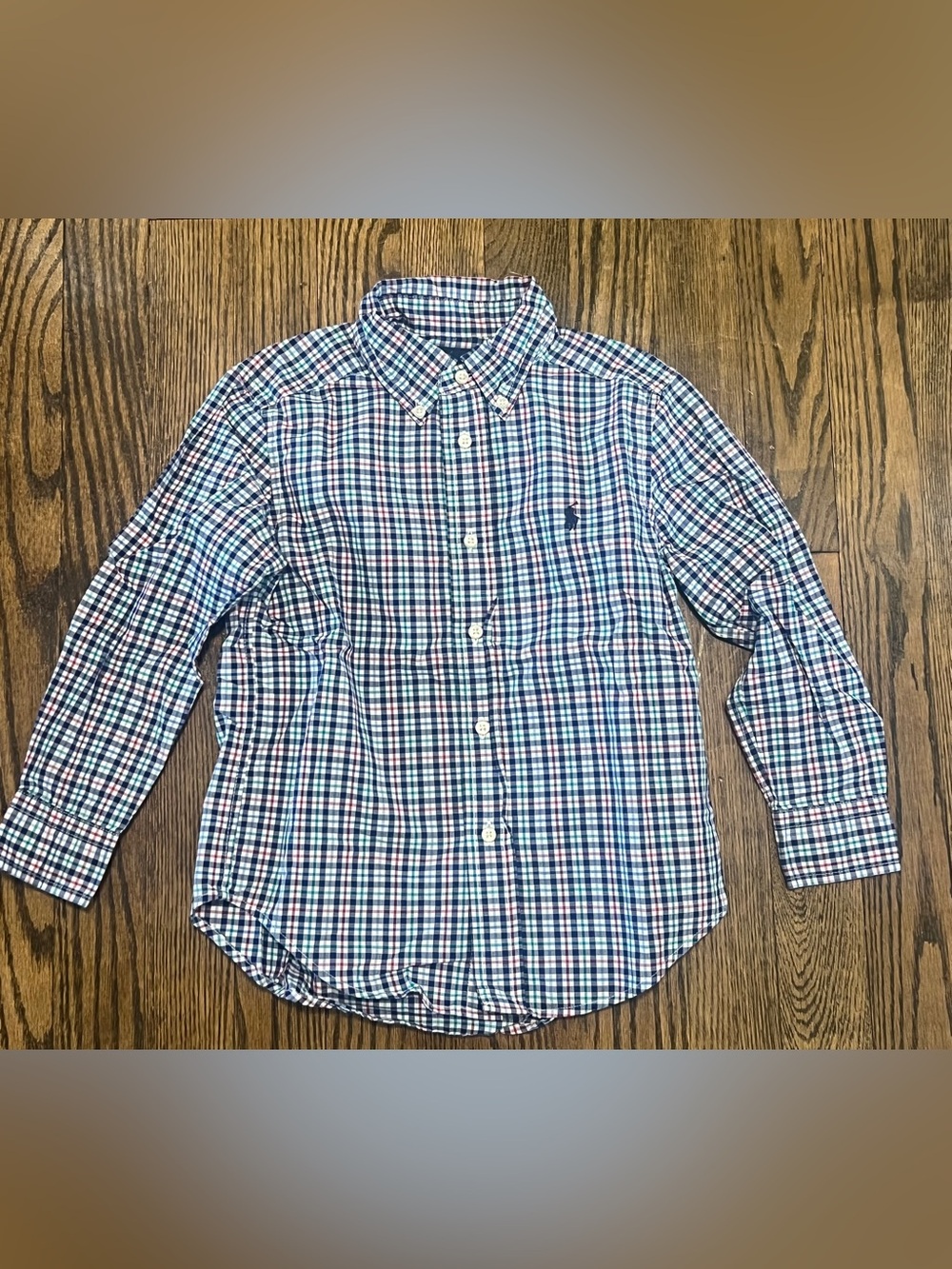 Ralph Lauren Multicolor Plaid Button-Down Shirt - Blue/Red/Green